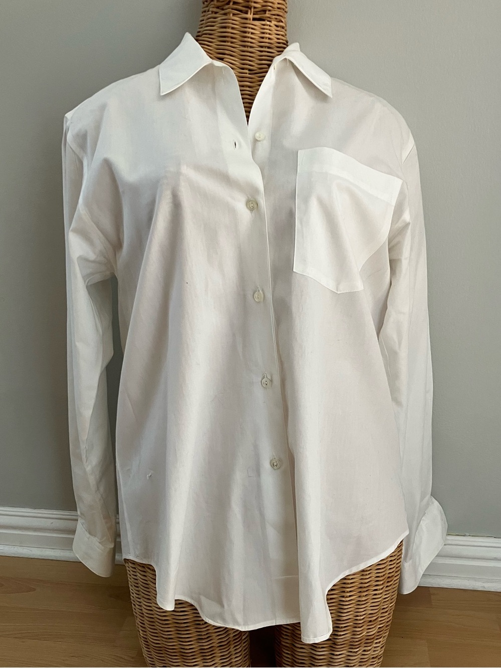 J Crew VINTAGE White Button Down Shirt EUC
